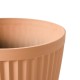 Glitzhome Set of 2 Oversized Eco-Friendly PE Terracotta Round Fluted Pot Planter