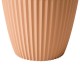 Glitzhome Set of 2 Oversized Eco-Friendly PE Terracotta Round Fluted Pot Planter