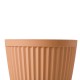 Glitzhome Set of 2 Oversized Eco-Friendly PE Terracotta Round Fluted Pot Planter