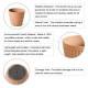 Glitzhome Set of 2 Oversized Eco-Friendly PE Terracotta Round Fluted Pot Planter