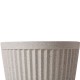 Glitzhome Set of 2 Oversized Eco-Friendly PE Sand Beige Terrazzo Round Fluted Pot Planter