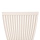 Glitzhome Set of 2 Oversized Eco-Friendly PE White Faux Ceramic Square Fluted Pot Planter