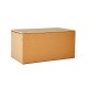 Glitzhome 52.75"L Outdoor Patio Oversized All-Weather Wicker Natural Yellow Storage Trunk