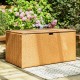 Glitzhome 52.75"L Outdoor Patio Oversized All-Weather Wicker Natural Yellow Storage Trunk