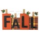 Glitzhome 18"L Lighted Wooden Fall Pumpkins Table Decor