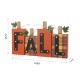 Glitzhome 18"L Lighted Wooden Fall Pumpkins Table Decor