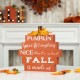 Glitzhome 12"H Fall Wooden Pumpkin Table Sign Decor