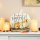 Glitzhome 9.75"L "Happy Harvest" Wooden Pumpkin Table Sign Decor