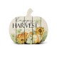 Glitzhome 9.75"L "Happy Harvest" Wooden Pumpkin Table Sign Decor