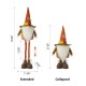 Glitzhome Fall Telescoped Fabric Gnome Standing Decor