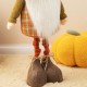 Glitzhome Fall Telescoped Fabric Gnome Standing Decor