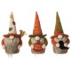 Glitzhome Set of 3 13"H Fall Fabric Gnome Decor