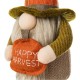 Glitzhome Set of 3 13"H Fall Fabric Gnome Decor