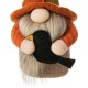 Glitzhome Set of 3 13"H Fall Fabric Gnome Decor