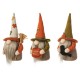 Glitzhome Set of 3 13"H Fall Fabric Gnome Decor