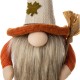 Glitzhome Set of 3 13"H Fall Fabric Gnome Decor