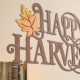 Glitzhome 23.75"L Metal "HAPPY HARVEST" Wall Decor