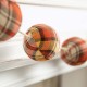 Glitzhome 78.75"L Fall Plaid Balls Garland