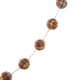 Glitzhome 78.75"L Fall Plaid Balls Garland