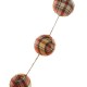 Glitzhome 78.75"L Fall Plaid Balls Garland