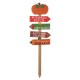 Glitzhome 41.75"H Fall Wooden Pumpkin Patch Yard Stake