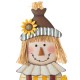 Glitzhome 37.25"H Metal Scarecrow Yard Stake/Standing/Hanging Sign Decor (Three Function)