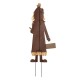 Glitzhome 37.25"H Metal Scarecrow Yard Stake/Standing/Hanging Sign Decor (Three Function)