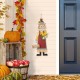 Glitzhome 37.25"H Metal Scarecrow Yard Stake/Standing/Hanging Sign Decor (Three Function)