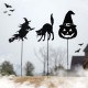 Glitzhome 36"H Set of 3 Halloween Metal Silhouette Yard Stake or Hanging Decor