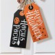 Glitzhome 24.75"H Halloween Wooden Doorknob Hanging Decor