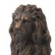 Glitzhome 20.5"H MGO Guardian Standing Lion Statue, Set of 2