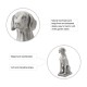 Glitzhome 28.25"H MGO Sitting Labrador Retriever Dog Statue, Set of 2