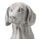Glitzhome 28.25"H MGO Sitting Labrador Retriever Dog Statue, Set of 2