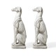 Glitzhome 32"H MGO Sitting Dog Garden Statue, Set of 2