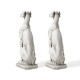 Glitzhome 32"H MGO Sitting Dog Garden Statue, Set of 2