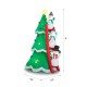 Glitzhome 8FT Lighted Inflatable Xmas Snowman Climbing Up Tree Decor