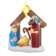 Glitzhome 7FT Lighted Inflatable Nativity Decor