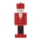 Glitzhome 17.25"H Wooden Christmas Nutcracker Countdown Calendar Decor with Drawer