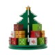 Glitzhome 10.5"H Wooden Christmas Gift Box Tree Countdown Calendar Décor
