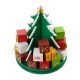 Glitzhome 10.5"H Wooden Christmas Gift Box Tree Countdown Calendar Décor