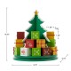 Glitzhome 10.5"H Wooden Christmas Gift Box Tree Countdown Calendar Décor