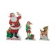 Glitzhome Set of 3 Wooden Christmas Santa, ELF, Reindeer Table Decor