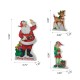 Glitzhome Set of 3 Wooden Christmas Santa, ELF, Reindeer Table Decor