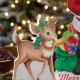 Glitzhome Set of 3 Wooden Christmas Santa, ELF, Reindeer Table Decor