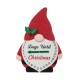 Glitzhome 15"H Lighted Wooden Christmas Gnome Countdown Calendar