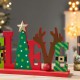 Glitzhome 14"L Wooden Christmas "BELIEVE"  Table Decor