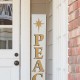 Glitzhome 60"H Wooden Nativity "PEACE" Porch Sign