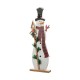 Glitzhome 36"H Lighted Wooden Snowman Porch Decor