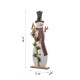 Glitzhome 36"H Lighted Wooden Snowman Porch Decor