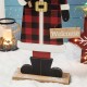 Glitzhome 36"H Lighted Wooden Santa Porch Decor